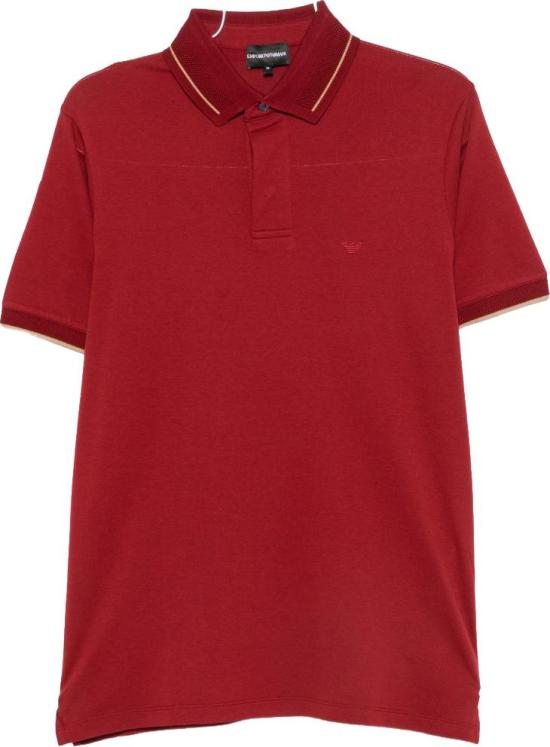 26FW 엠포리오 아르마니 폴로 티셔츠 EM006625AF12955U5087 MAROON