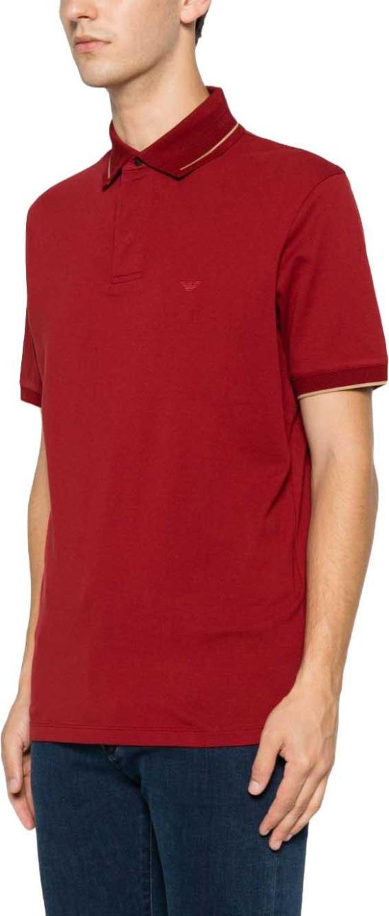 26FW 엠포리오 아르마니 폴로 티셔츠 EM006625AF12955U5087 MAROON - EMPORIO ARMANI