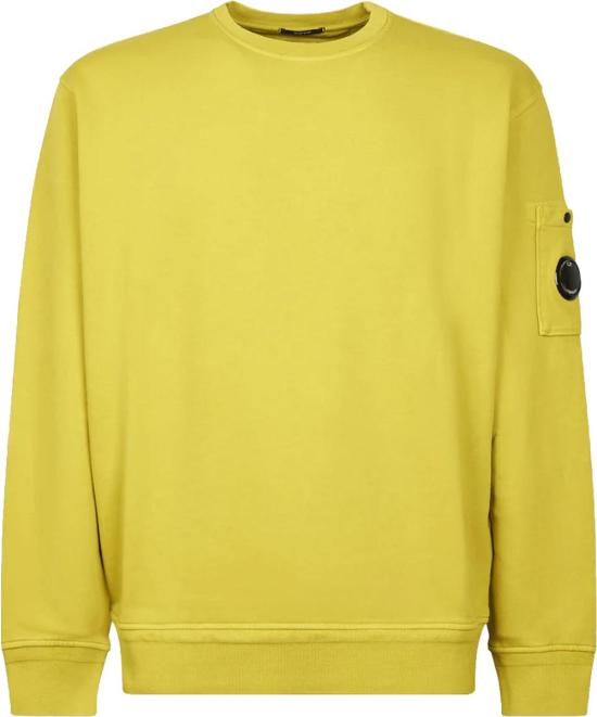 26SS 씨피 컴퍼니 스웨터 SWEATSHIRTSCREWNECKANTIQUEMOSS YELLOW