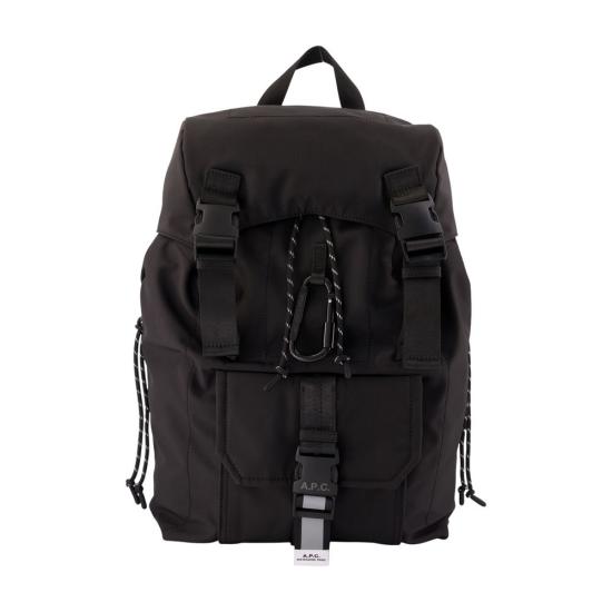 26FW 아페쎄 로고 프린트 버클 플랩 백팩 PAAGE H62631 LZZ BLACK