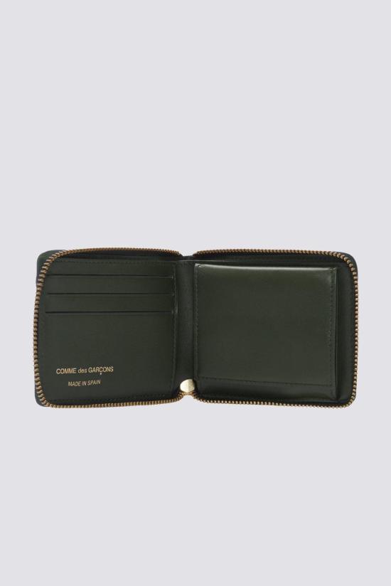  꼼데가르송 지갑 Comme Des Garçons 클래식 가죽  병 그린 - COMME DES GARCONS