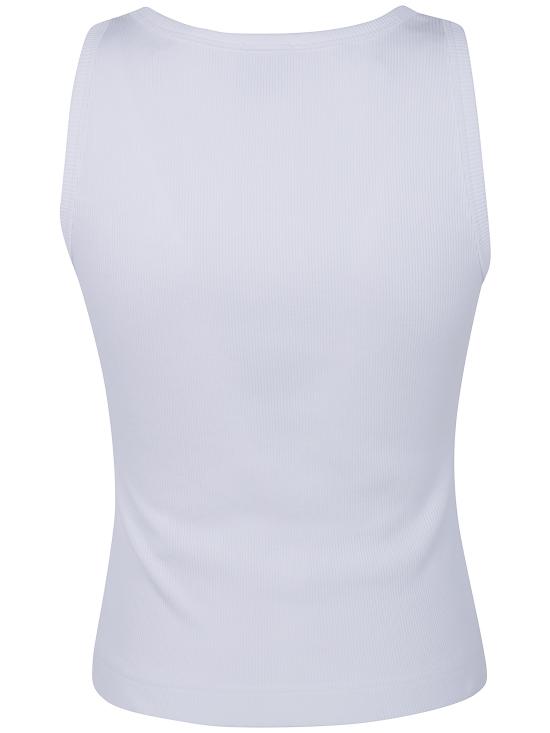 26FW 카사블랑카 민소매 티셔츠 W PF26 JTS 039 02 WHITE - CASABLANCA