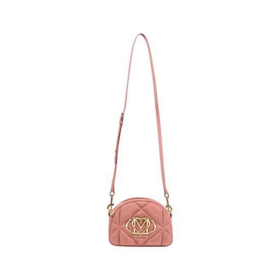 모스키노 가방 러브  스몰 스웨이드 가죽 핸드백 핑크 - MOSCHINO