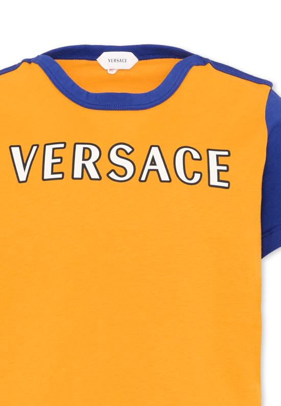 26FW [키즈] 베르사체 티셔츠 1024947 1A18129 6Y540 YELLOW - VERSACE