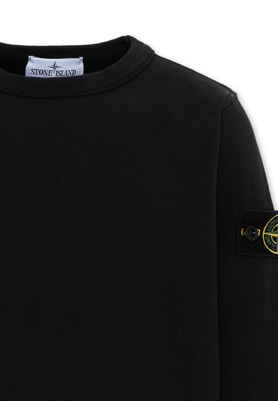 26FW [키즈] 스톤 아일랜드 니트/스웻셔츠 L2S16 6100001 S0A20 V0029 BLACK - STONE ISLAND