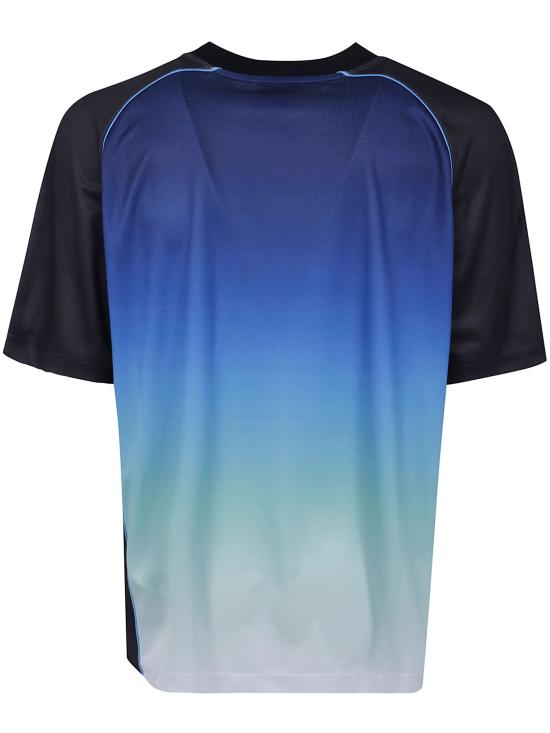 26FW 카사블랑카 반팔 티셔츠 M PF26 JTP 353 01 BLUE GRADIENT - CASABLANCA