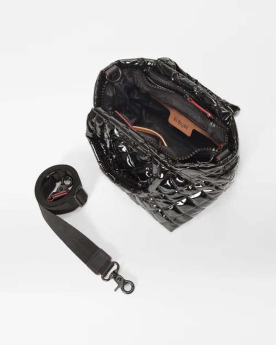  mz wallace 토트백 Mz Wallace Micro Metro Deluxe Tote Black Laquer - OTHER BRANDS