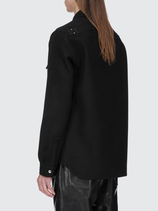 26FW 릭 오웬스 긴팔 셔츠 RRU02F4729WMT09 Black - RICK OWENS