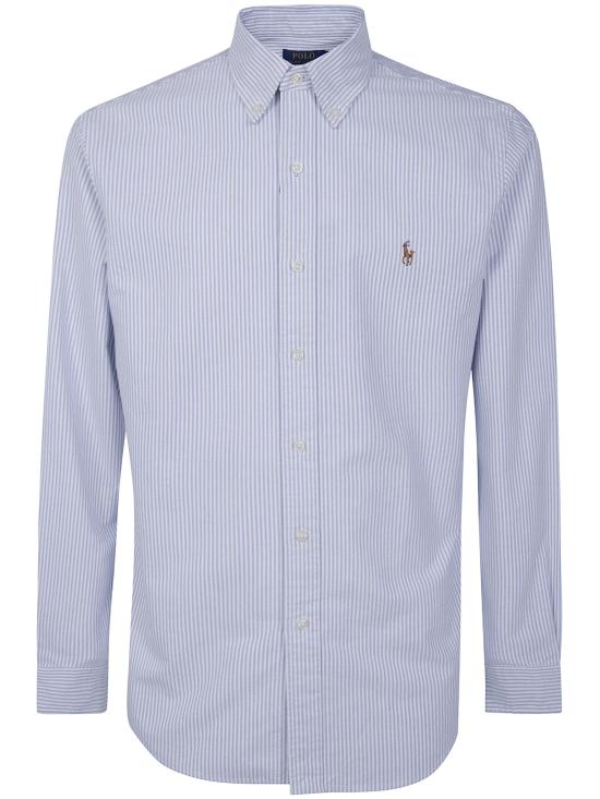 26FW 폴로 랄프로렌 컬러 포니 자수 커스텀 핏 버튼 다운 셔츠 710 792 041 004 BLUE WHITE STRIPE