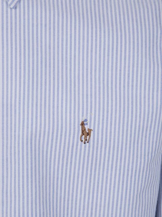 26FW 폴로 랄프로렌 컬러 포니 자수 커스텀 핏 버튼 다운 셔츠 710 792 041 004 BLUE WHITE STRIPE - POLO RALPH LAUREN