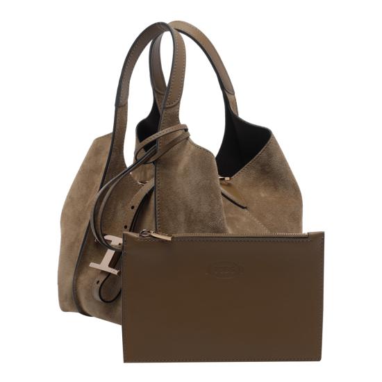 26FW 토즈 T 타임리스 미니 토트백 XBWTSBA9100 P3A7L44 Brown - TODS