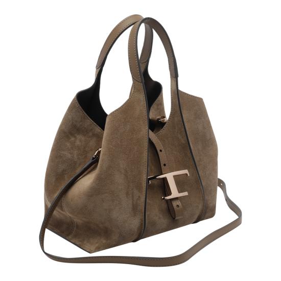 26FW 토즈 T 타임리스 미니 토트백 XBWTSBA9100 P3A7L44 Brown - TODS