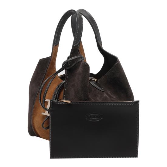 26FW 토즈 T 타임리스 미니 토트백 XBWTSBA9100 VJ06L62 Brown - TODS