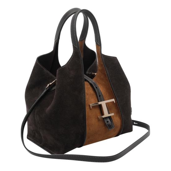 26FW 토즈 T 타임리스 미니 토트백 XBWTSBA9100 VJ06L62 Brown - TODS