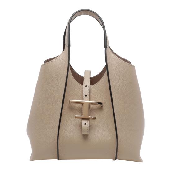 26FW 토즈 T 타임리스 미니 토트백 XBWTSBA9100 XSOC609 Beige