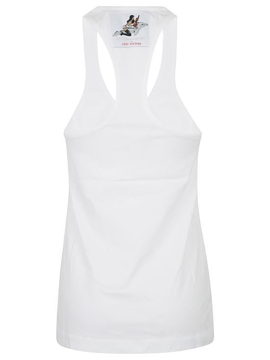 26FW 스텔라 맥카트니 민소매 티셔츠 6J04433 SQA33 9000 PURE WHITE - STELLA MCCARTNEY