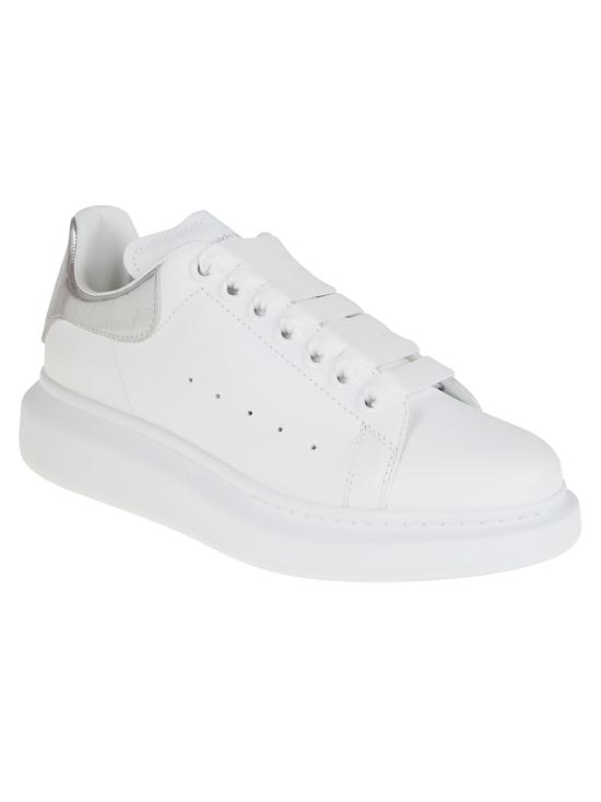 26FW 알렉산더 맥퀸 오버사이즈드 스니커즈 553770 WIAH0 9081 WHITE SILVER - ALEXANDER MCQUEEN