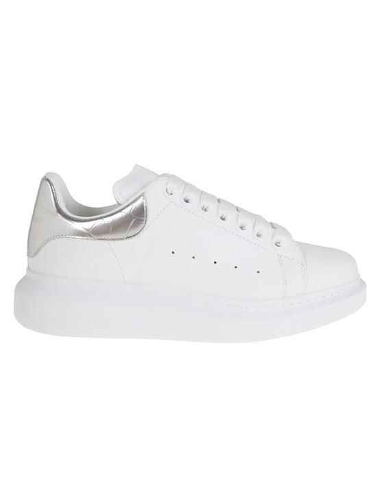 26FW 알렉산더 맥퀸 오버사이즈드 스니커즈 553770 WIAH0 9081 WHITE SILVER