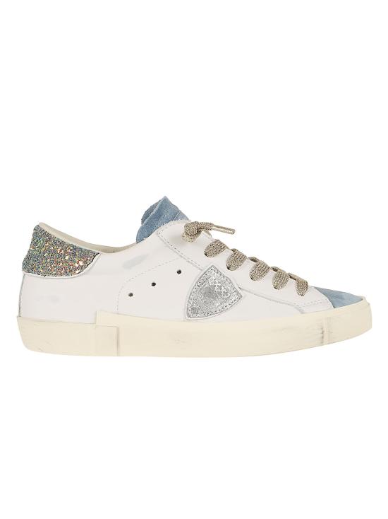 26FW 필립모델 스니커즈 PRLD VG08 VG08 VEAU GLITTER BLANC BLEU