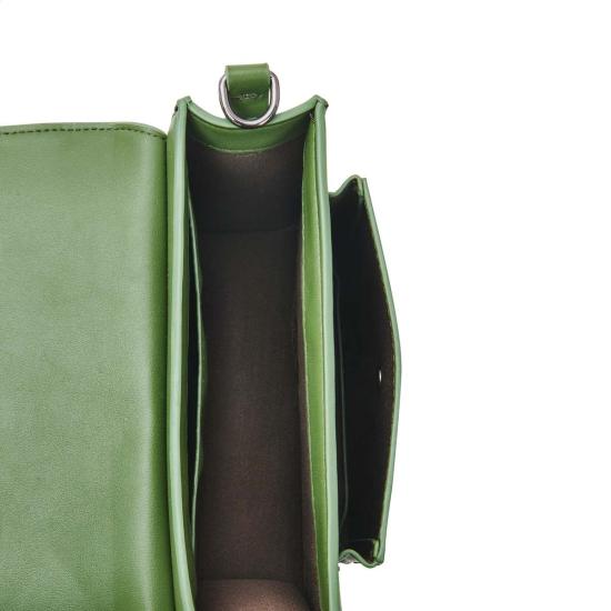  비스크 크로스백 Hvisk Cayman Pocket Soft Structure Bag Nature Green - HVISK