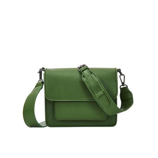  비스크 크로스백 Hvisk Cayman Pocket Soft Structure Bag Nature Green