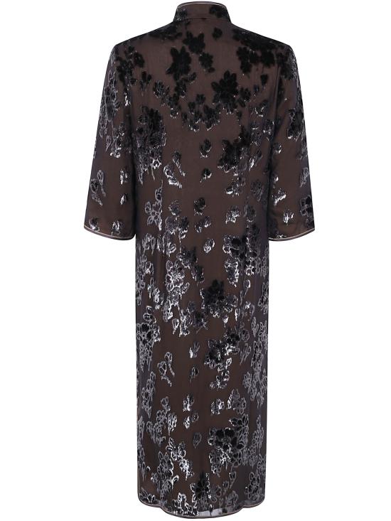 26FW 피에르루이마샤 미디 원피스 VEFIOU 12962 DARK BROWN BLACK MULTI - PIERRE LOUIS MASCIA