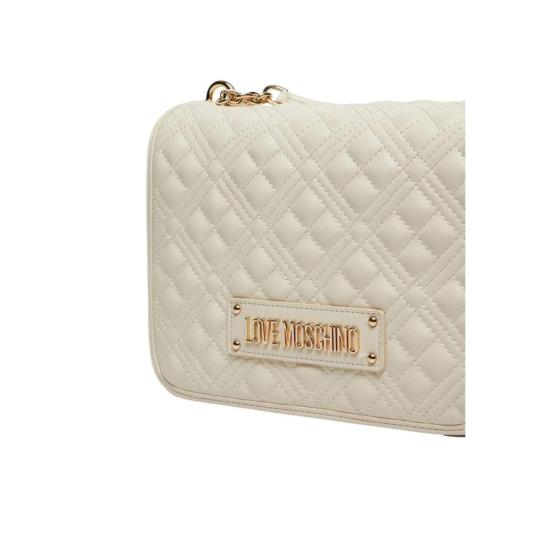  모스키노 크로스백 러브  퀼팅 PU JC4000 PP1 스몰 핸드백 베이지 - MOSCHINO