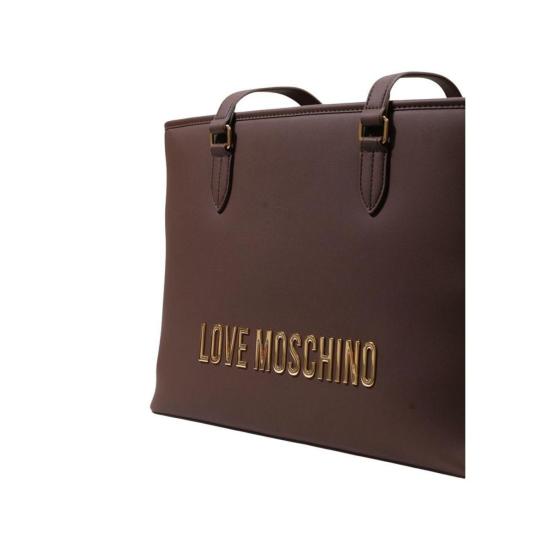  모스키노 가방 러브  JC4190 PP 라지 핸드백 브라운 - MOSCHINO