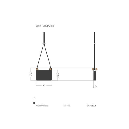  Dotlinesurface 크로스백 도트라인서페이스 카세트 가방 블랙 - OTHER BRANDS