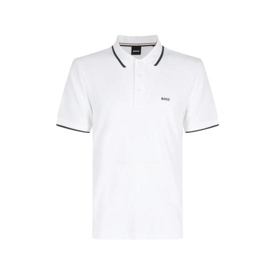 26FW 보스 폴로 티셔츠 50494697 101 WHITE