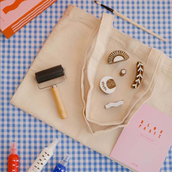  JOYN 토트백 조인 블록 프린팅 키트 코스믹 프린트 - OTHER BRANDS