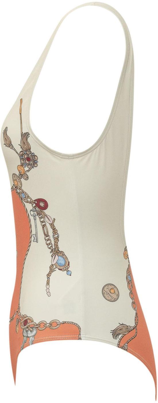 26FW 베르사체 원피스 수영복 10261891A187655O360 ORANGE - VERSACE