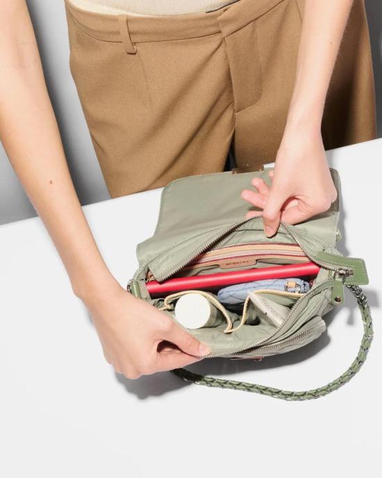  엠지 월리스 크로스백 Mz Wallace Medium Crosby Lock Crossbody Agave Green - MZ WALLACE