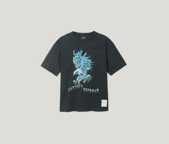  새티스파이 반팔 티셔츠 Satisfy Moth Tech Tee Eagle/Aged Black