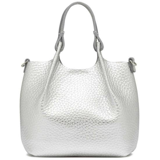 지아니 끼아리니 숄더백 Gianni Chiarini Dua 미니 호보백 실버 - GIANNI CHIARINI