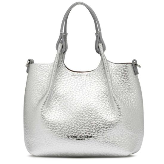  지아니 끼아리니 숄더백 Gianni Chiarini Dua 미니 호보백 실버 - GIANNI CHIARINI