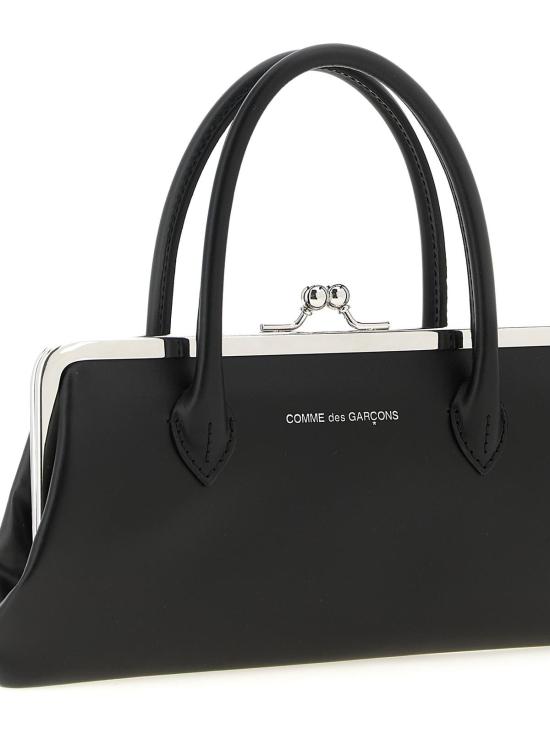  꼼데가르송 지갑 Comme Des Garçons 블랙 소가죽 카드홀더 - COMME DES GARCONS