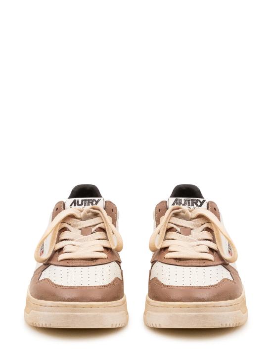 26FW 오트리 슈퍼 빈티지 메달리스트 로우 레더 스니커즈 AVLM SV60 WHT MALTMAL - AUTRY