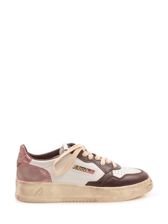 26FW 오트리 슈퍼 빈티지 메달리스트 로우 레더 스니커즈 AVLW SV62 WHT HOTFUD PEO