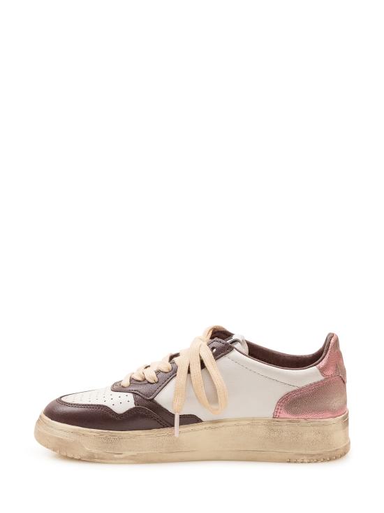 26FW 오트리 슈퍼 빈티지 메달리스트 로우 레더 스니커즈 AVLW SV62 WHT HOTFUD PEO - AUTRY