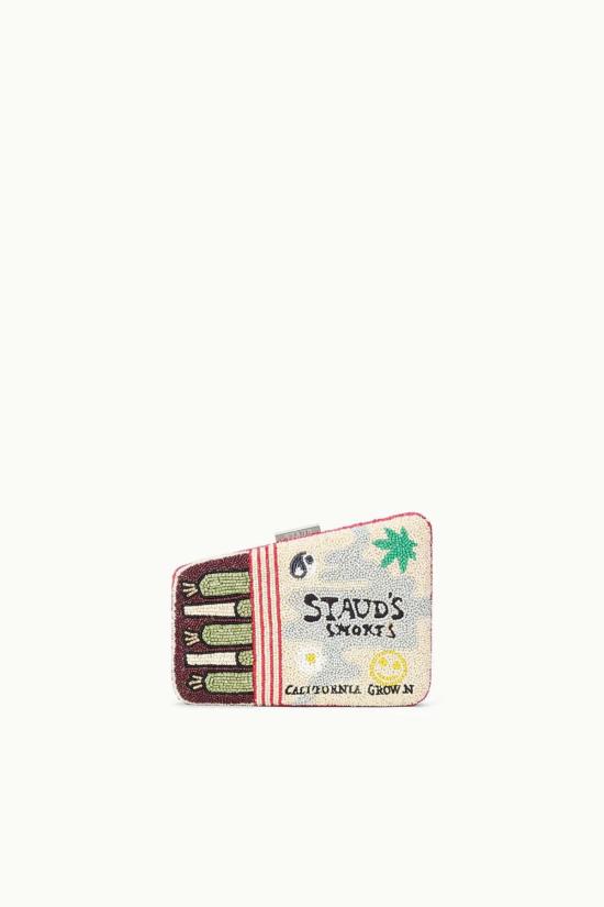  스타우드 지갑 스토드 카멜라 비즈 클러치 캘리포니아 그로운 - STAUD