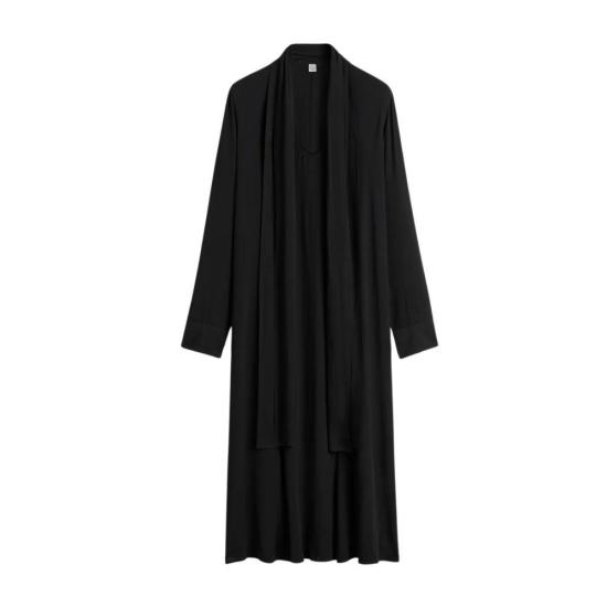 26FW 토템 롱 원피스 263WRD0353FB0670 001 BLACK
