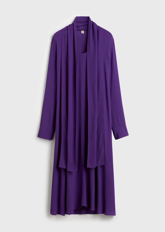 26FW 토템 롱 원피스 263WRD0353FB0670 377 AMETHYST
