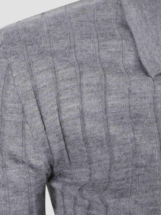 26FW 토템 슬림 리브 셔츠 263WRT0836YA0293 074 GREY MELANGE - TOTEME