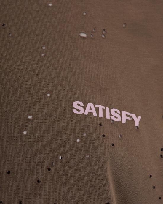 26SS 새티스파이 모스테크 머슬 티셔츠 1100591E02 TAUPE - SATISFY