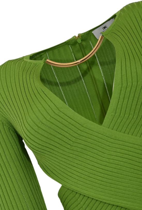 26SS 엘리자베타프랜치 롱 원피스 AM17S61E2EV3 GREEN - ELISABETTA FRANCHI