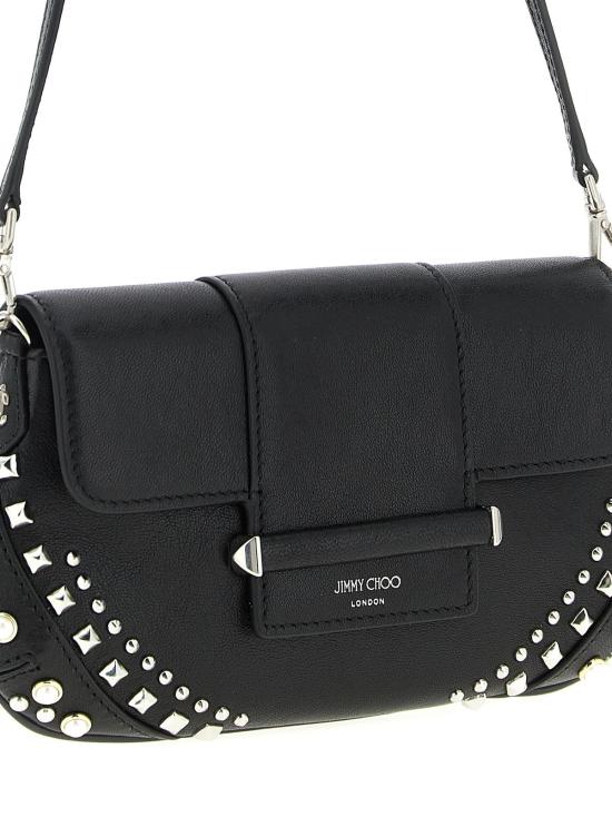  지미추 크로스백 램 레더 카드홀더 블랙 - JIMMY CHOO