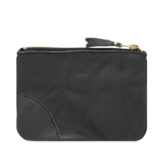  꼼데가르송 지갑 Comme Des Garçons 지퍼 파우치 워시드 블랙 - COMME DES GARCONS