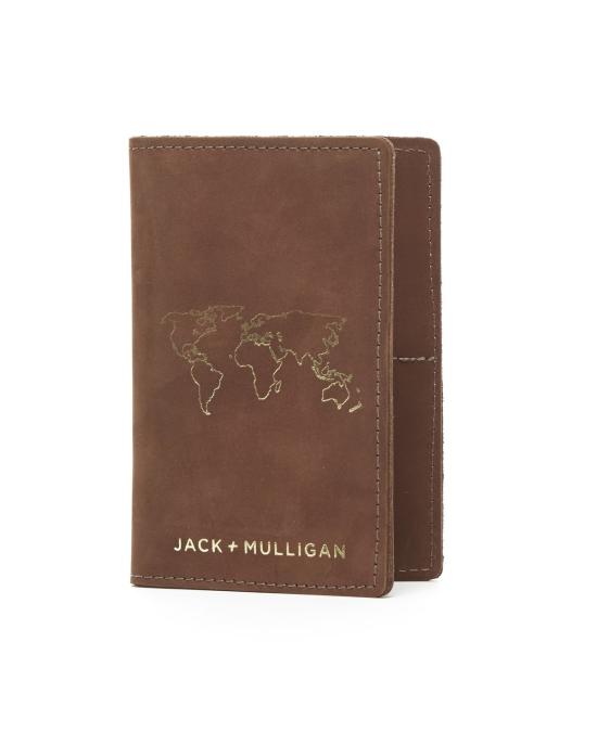  JACK + MULLIGAN 여행용 액세서리 잭앤멀리건 가죽 여권  (갈색)