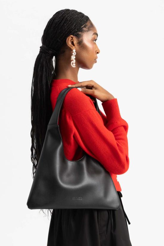 Santos by Monica 토트백 산토스 바이 모니카 아가베 삼각  블랙 - OTHER BRANDS